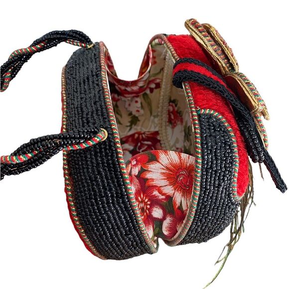 Mary Frances Beaded Poinsettia Purse - Picture 13 of 13